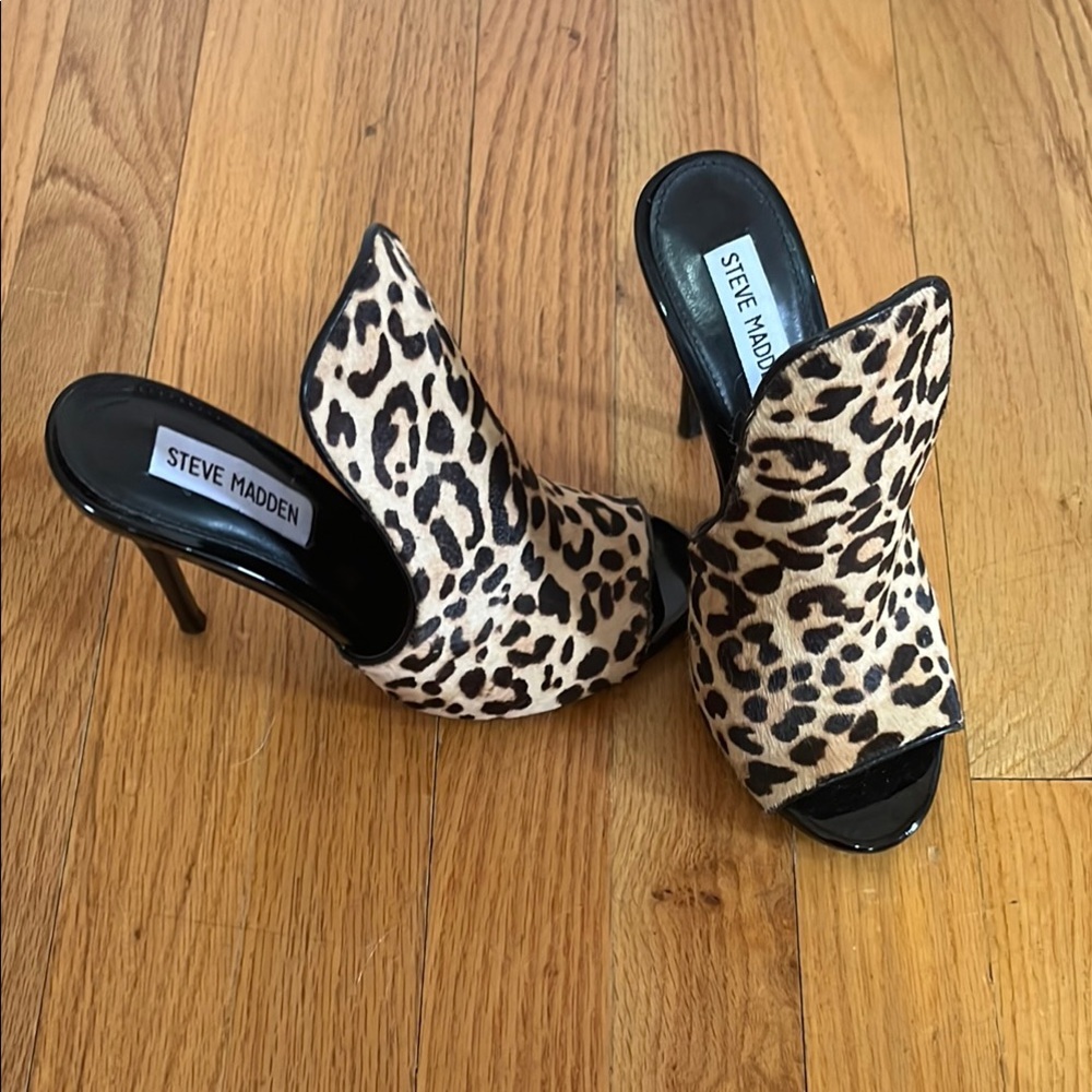 Steve Madden Leopard Sinful Mule NWOT